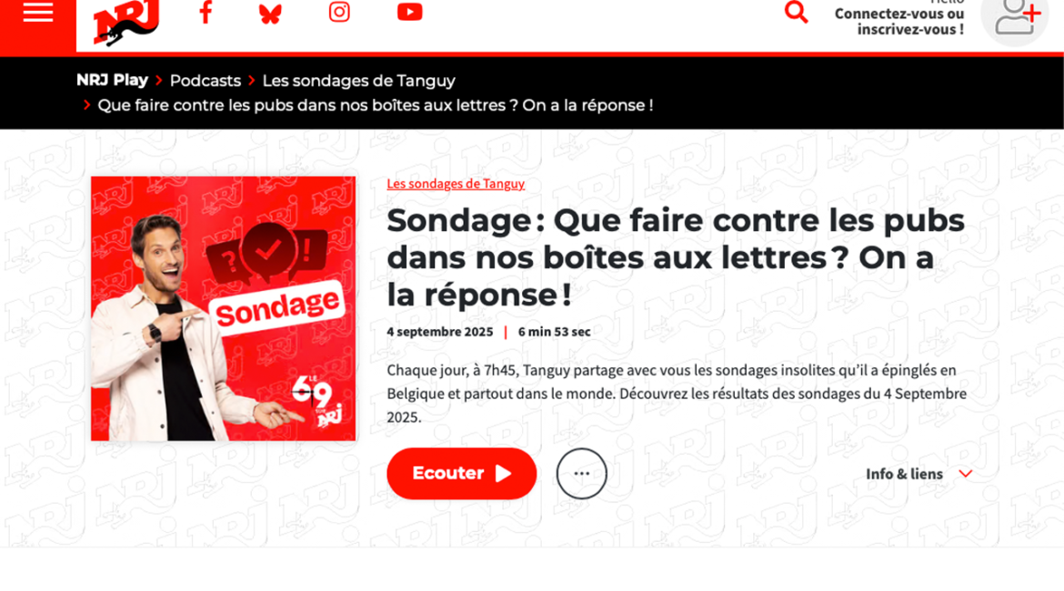 Publicité dans nos boîtes aux lettres ou flyers déposés sur nos pare-brises : comment agir ? Interviewée le 4 septembre 2025 sur la radio NRJ, Coline ARON répond à ces questions.
