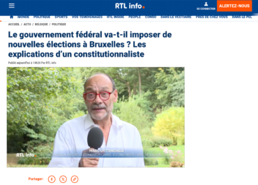 Nouvelles élections à Bruxelles imposées par le fédéral ? L’analyse de Marc Uyttendaele