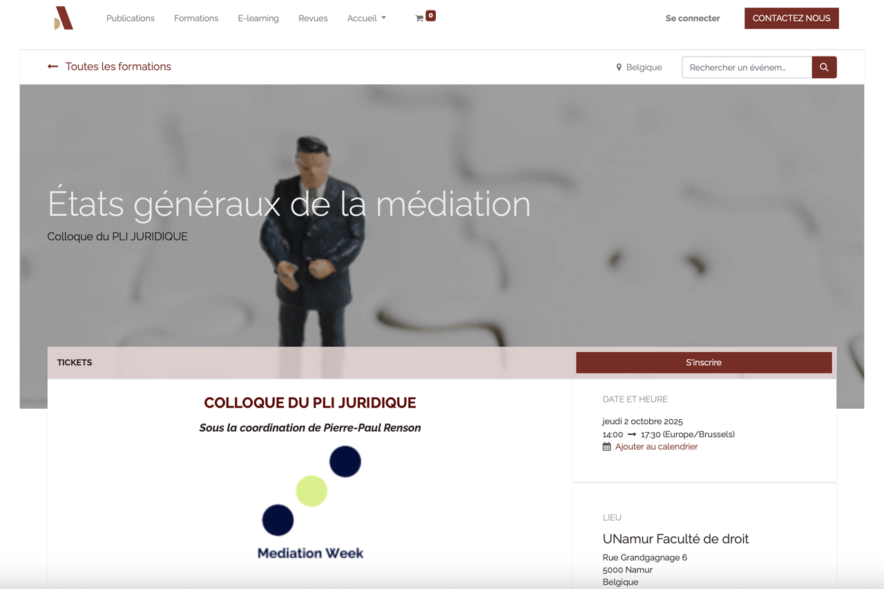 Etats généraux de la médiation - Nathalie Uyttendaele