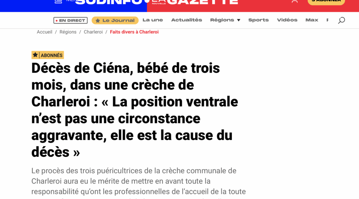 Décès de Ciéna. Trois qualifications pénales à trancher en appel.