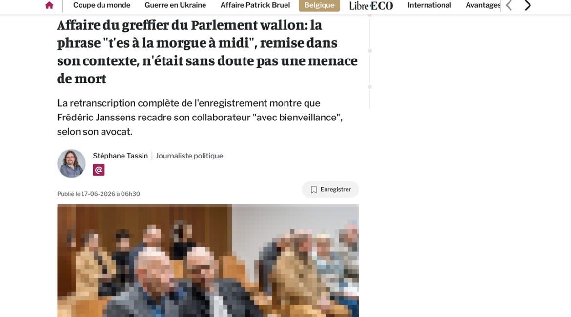 Frédéric Janssens : la transcription intégrale apporte un éclairage différent